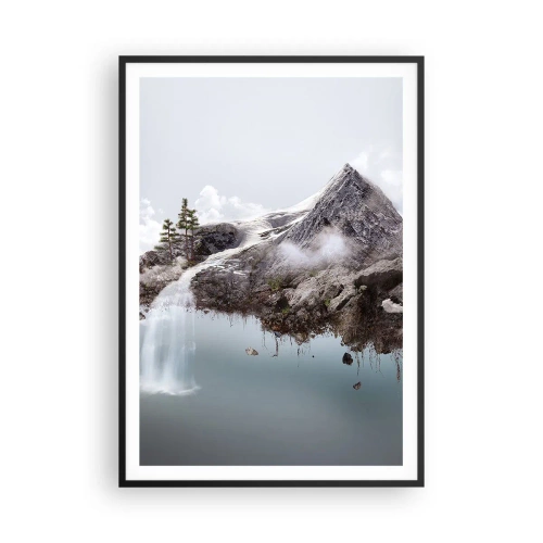 Pôster com moldura preta - Pelos olhos de um surrealista - 70x100 cm