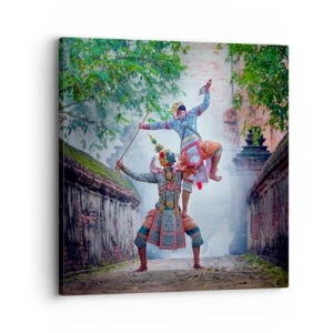 Quadro em tela - Uma dança de beleza mortal - 30x30 cm