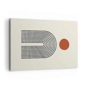 Quadro em tela - Magnetismo de formas e cores - 120x80 cm