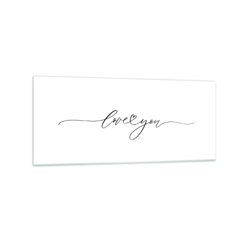 Quadro em vidro - Preto e branco - 120x50 cm