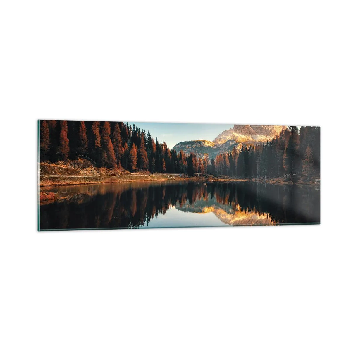 Quadro em vidro - Paisagem dupla - 90x30 cm