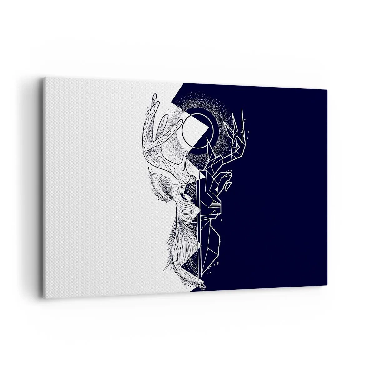 Quadro em tela - Luta e unidade dos opostos - 120x80 cm