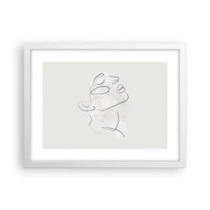 Pôster em moldura branca - Esboço de um sonho - 40x30 cm