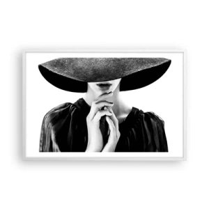 Pôster em moldura branca - Beleza escondida - 91x61 cm