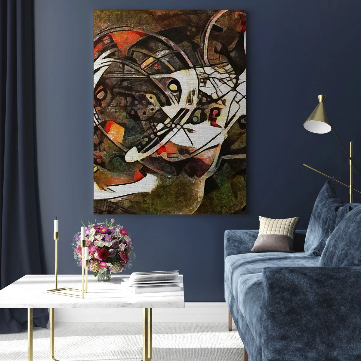 Quadro em vidro - Consegue ouvir o movimento? - 70x100 cm