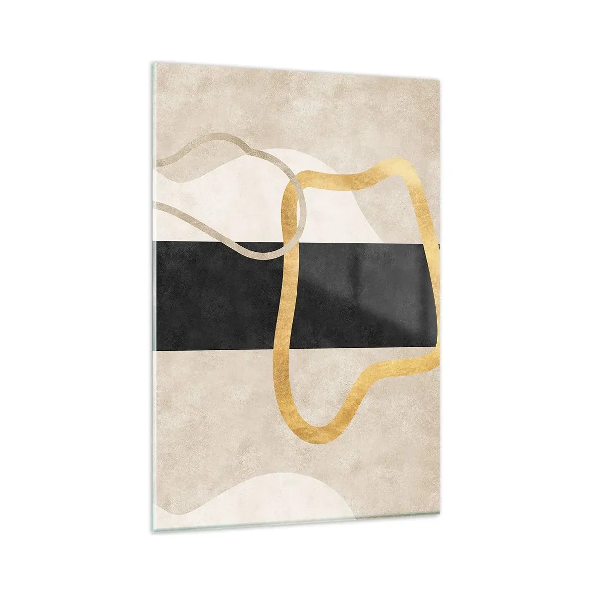 Quadro em vidro - Formas em loop - 80x120 cm