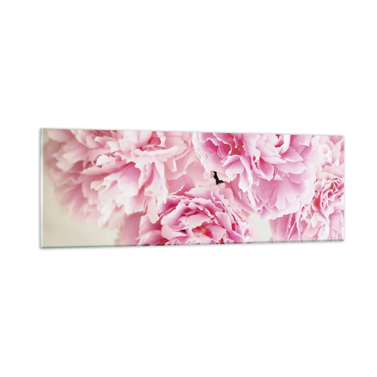 Quadro em vidro - Em esplendor rosa - 90x30 cm