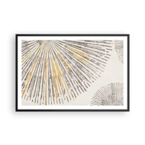 Pôster com moldura preta - A beleza do raio - 91x61 cm