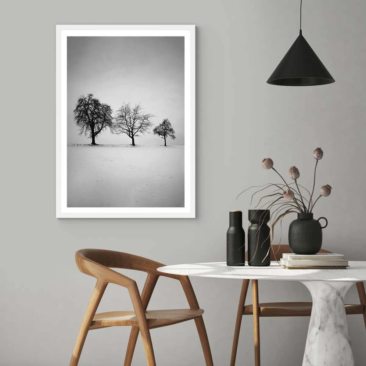 Pôster em moldura branca - Com que sonham elas? - 50x70 cm