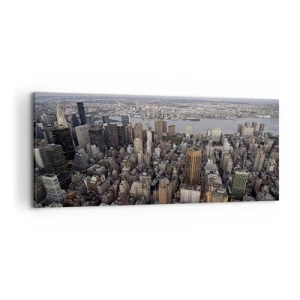 Quadro em tela - O coração pulsante do nosso tempo - 100x40 cm