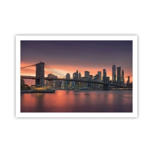 Pôster - Imersa no silêncio lilás - 91x61 cm