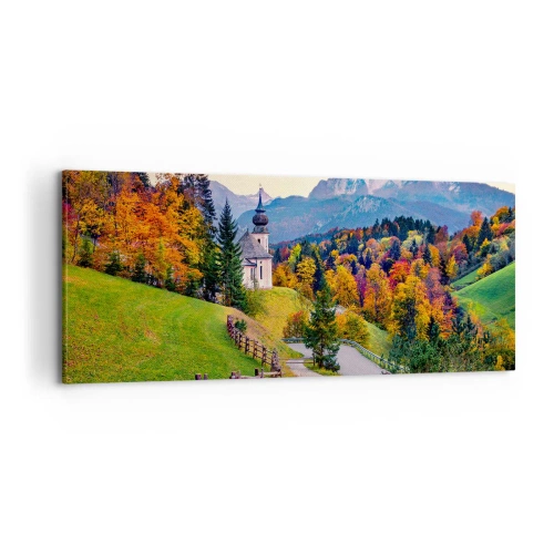 Quadro em tela - Paisagem como uma pintura - 100x40 cm