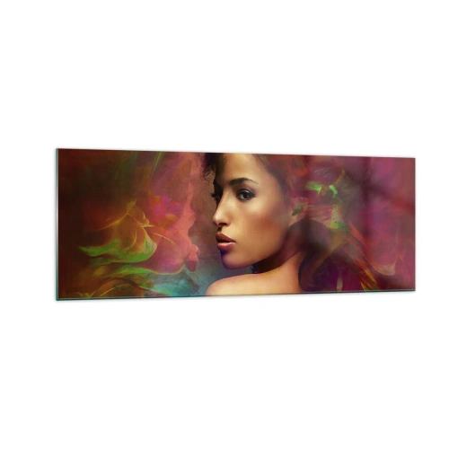 Quadro em vidro - Mais bonito do que um arco-íris, tão delicado como um nevoeiro - 140x50 cm
