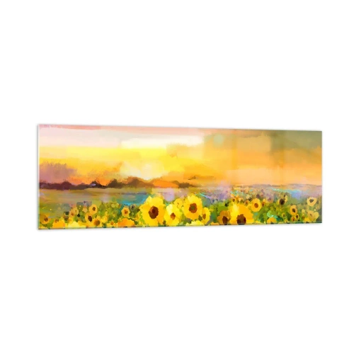 Quadro em vidro - O próprio sol desceu à terra - 160x50 cm