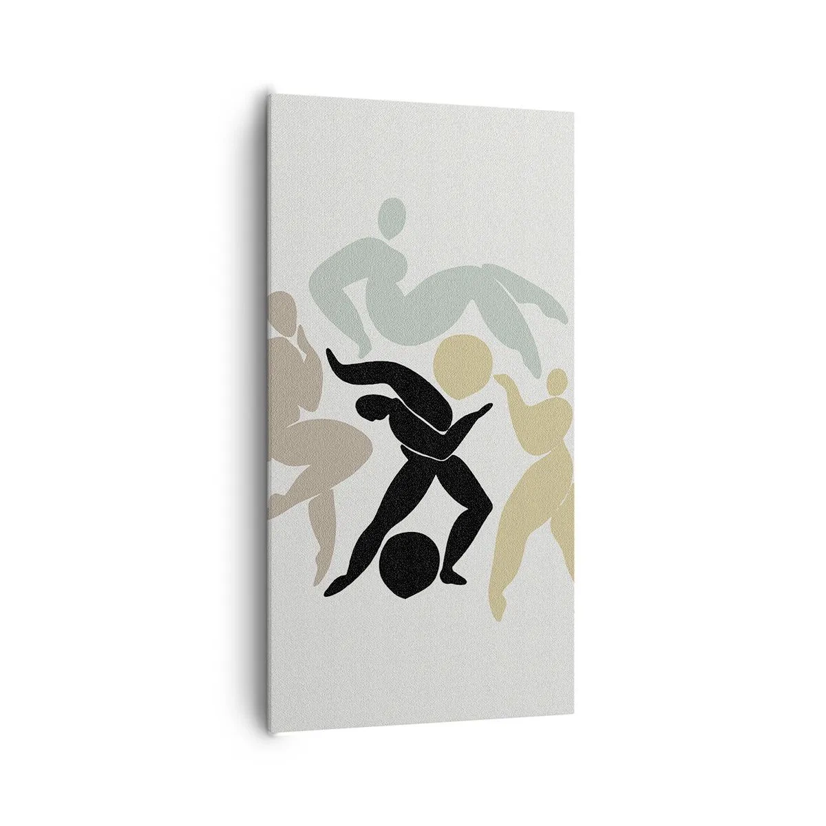 Quadro em tela - Exercício para saúde e beleza - 65x120 cm