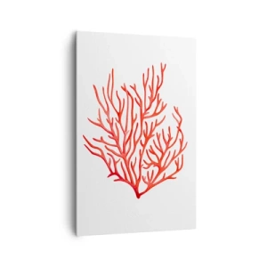 Quadro em tela - Filigrana coral - 80x120 cm