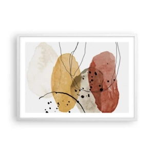 Pôster em moldura branca - Como o ar leve e transparente - 70x50 cm