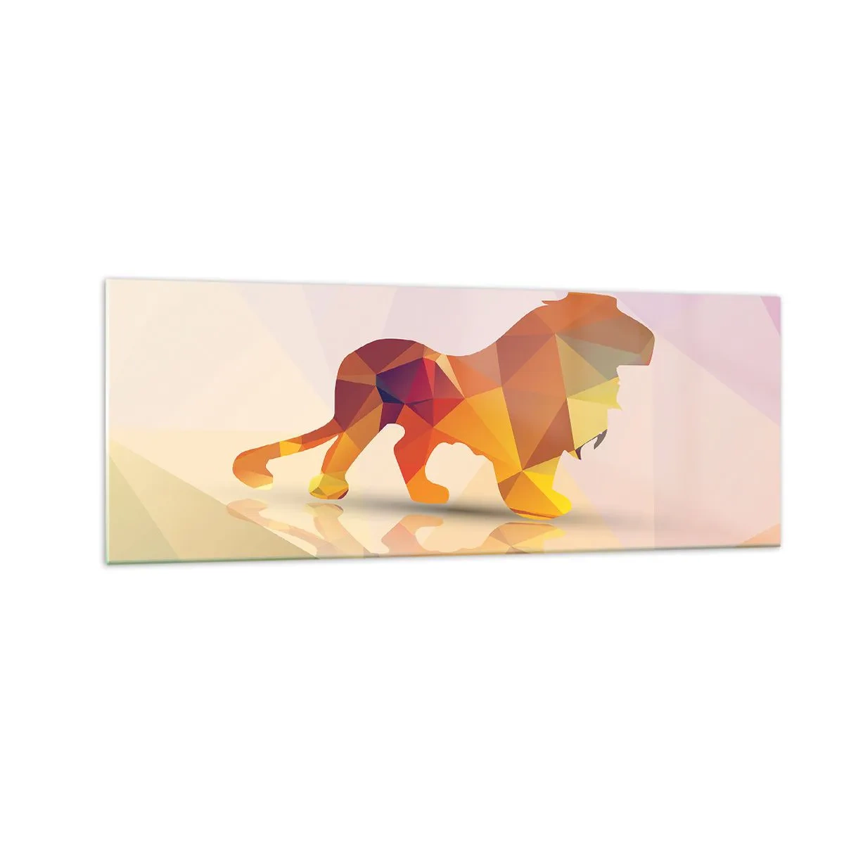 Quadro em vidro - O rei em diamante - 140x50 cm