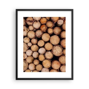 Pôster com moldura preta - Um novo começo - 40x50 cm