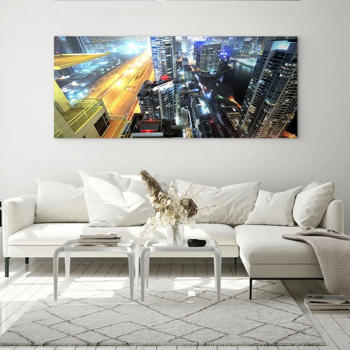 Quadro em vidro - Milagre no deserto - 160x50 cm