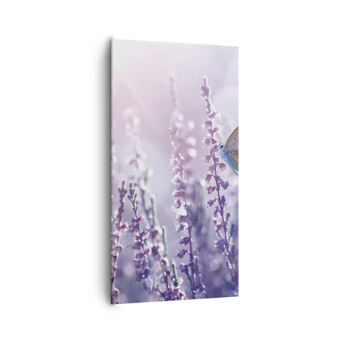 Quadro em tela - O beijo da borboleta - 65x120 cm