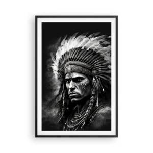 Pôster com moldura preta - Um líder e um guerreiro - 61x91 cm