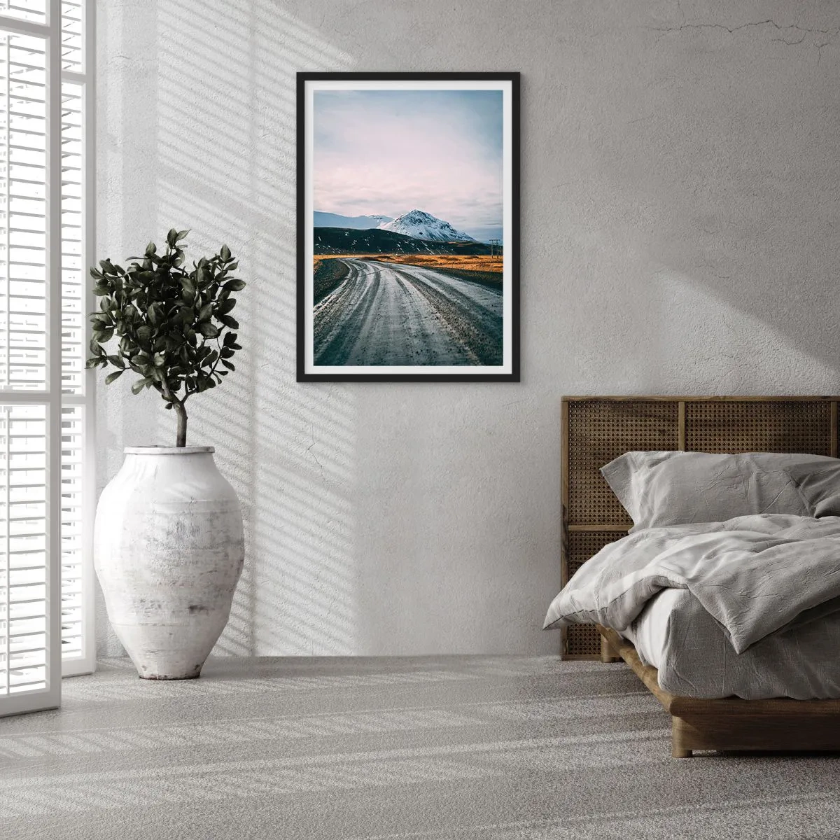Pôster com moldura preta - No clima islandês - 40x50 cm