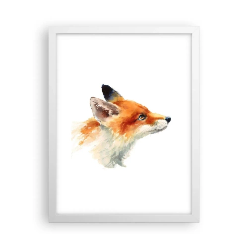 Pôster em moldura branca - Nunca é demais ter cuidado - 30x40 cm