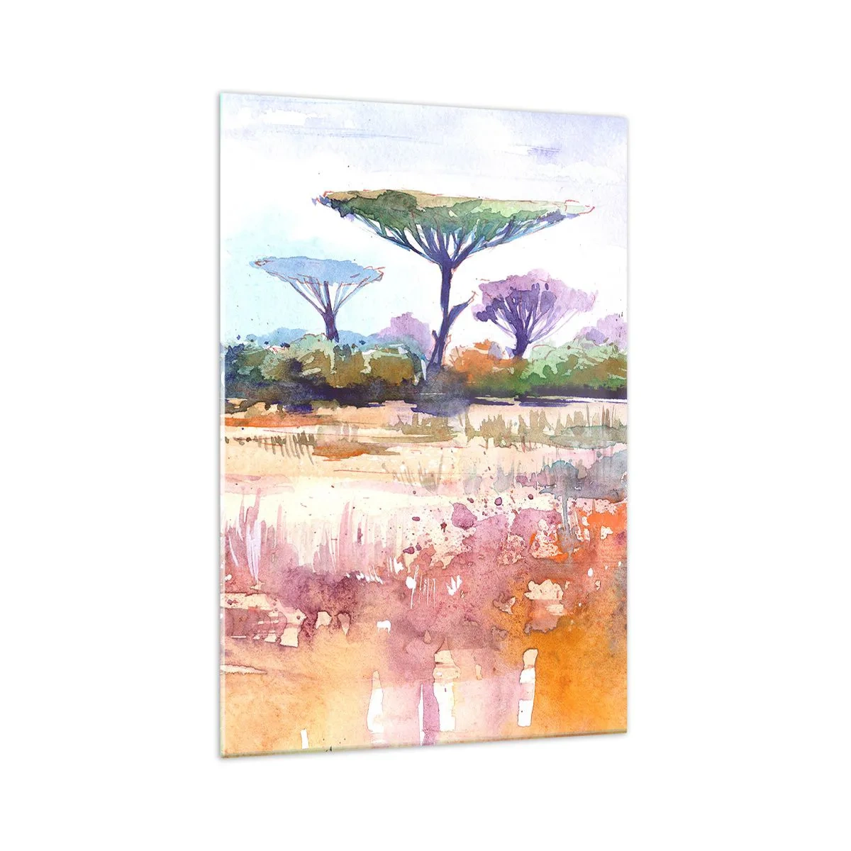 Quadro em vidro - Cores da savana - 70x100 cm