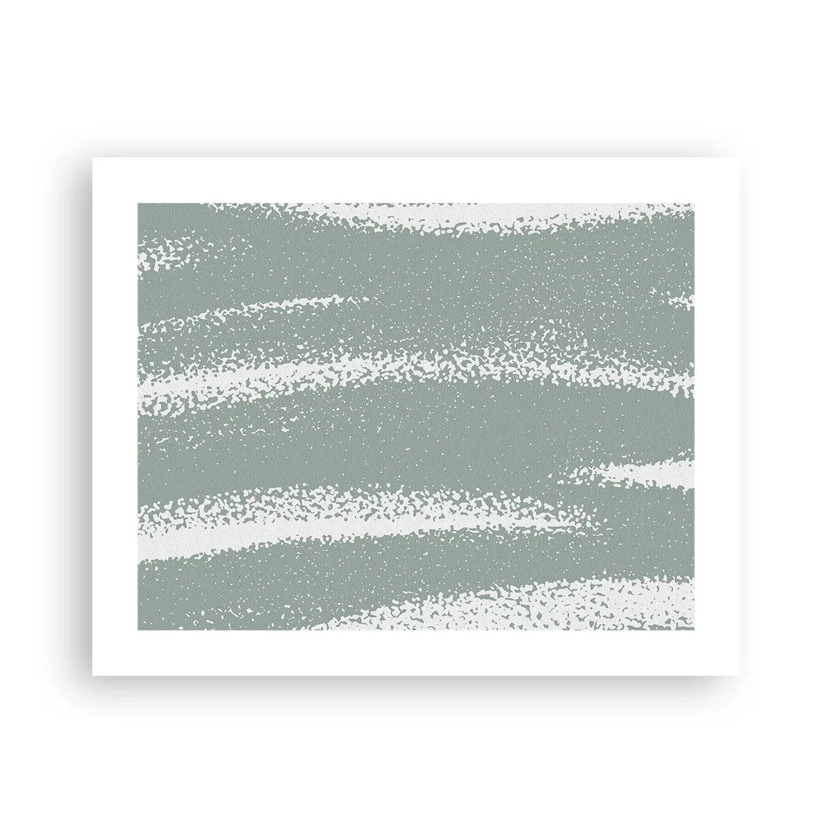 Pôster - Abstração em um clima de inverno - 50x40 cm