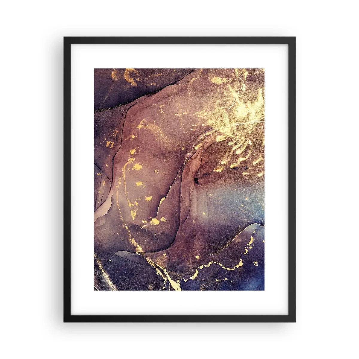 Pôster com moldura preta - Matéria e espírito - 40x50 cm