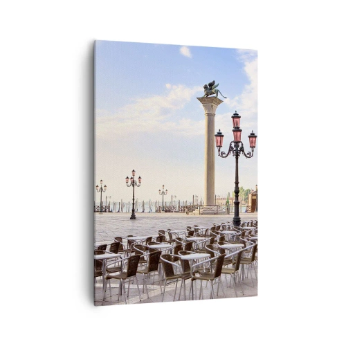 Quadro em tela - Bem-vindo, está tudo pronto - 70x100 cm