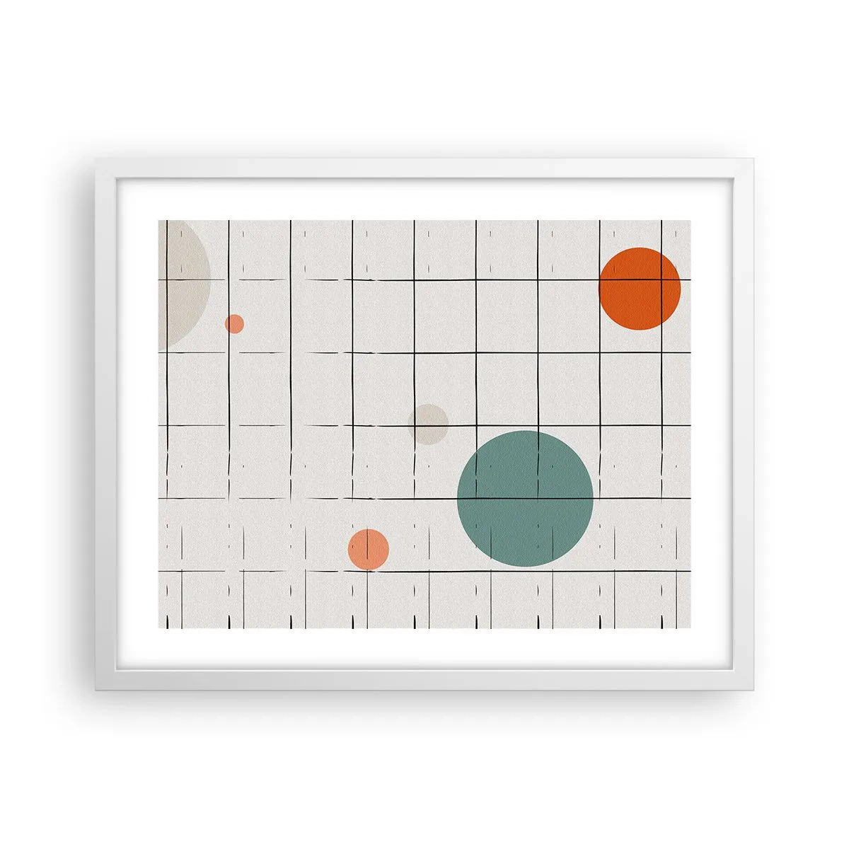 Pôster em moldura branca - Encurralado. Nós ou eles? - 50x40 cm