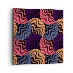 Quadro em tela - Num ritmo circular - 30x30 cm