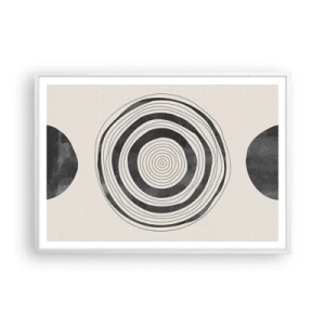 Pôster em moldura branca - Importante é o que há no caminho - 100x70 cm