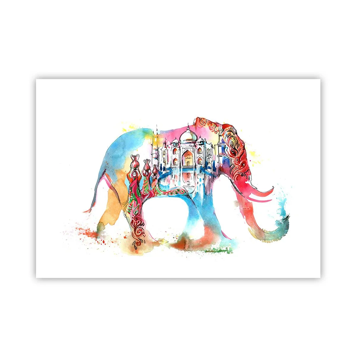 Pôster - Índia - uma aura de amor - 100x70 cm