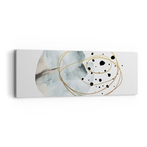 Quadro em tela - No abraço ao espaço - 90x30 cm