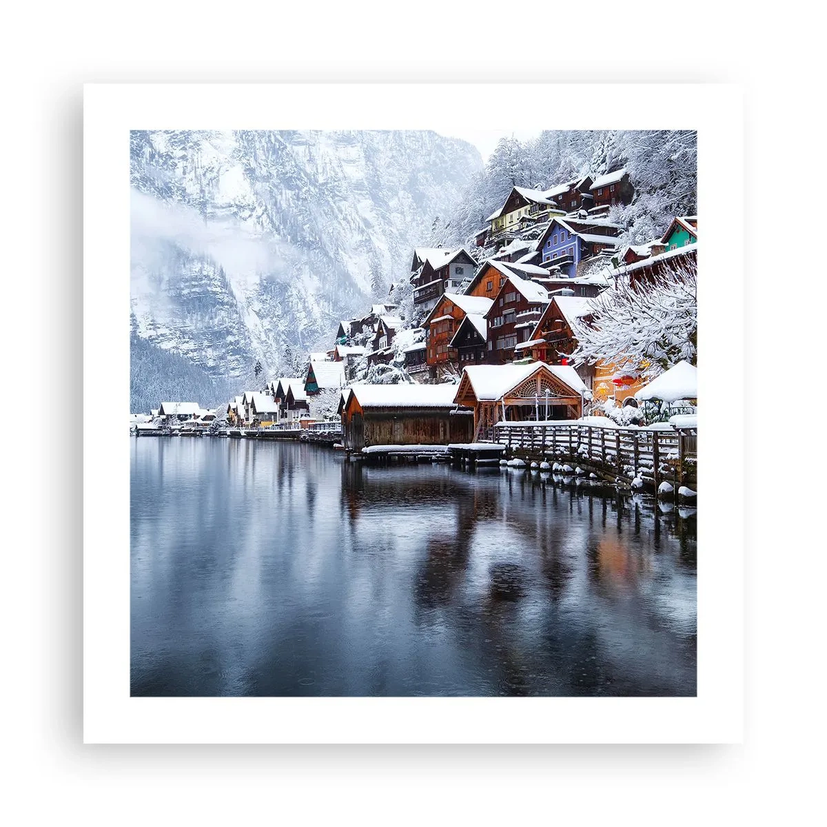 Pôster - Na decoração de inverno - 50x50 cm