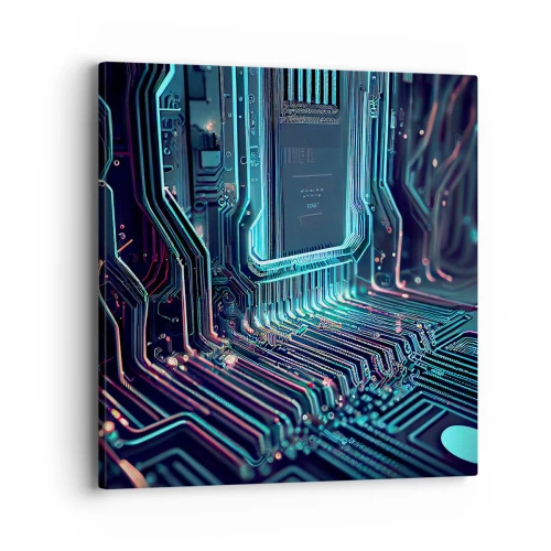 Quadro em tela - Só estou a pensar... - 40x40 cm