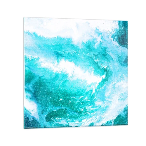 Quadro em vidro - No núcleo da água - 40x40 cm