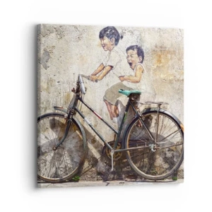 Quadro em tela - Verdadeiro ou falso? - 30x30 cm