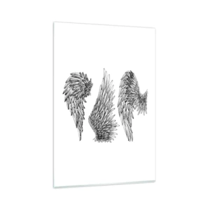 Quadro em vidro - Você também pode se tornar um anjo - 80x120 cm