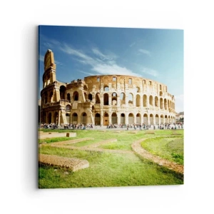 Quadro em tela - Ainda pode-se ouvir o barulho das armas - 70x70 cm