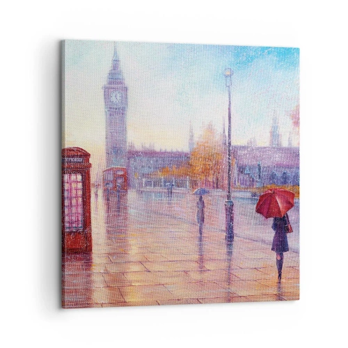 Quadro em tela - Um dia de outono em Londres - 60x60 cm