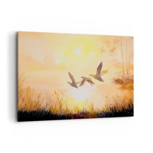 Quadro em tela - O início de uma longa viagem - 120x80 cm