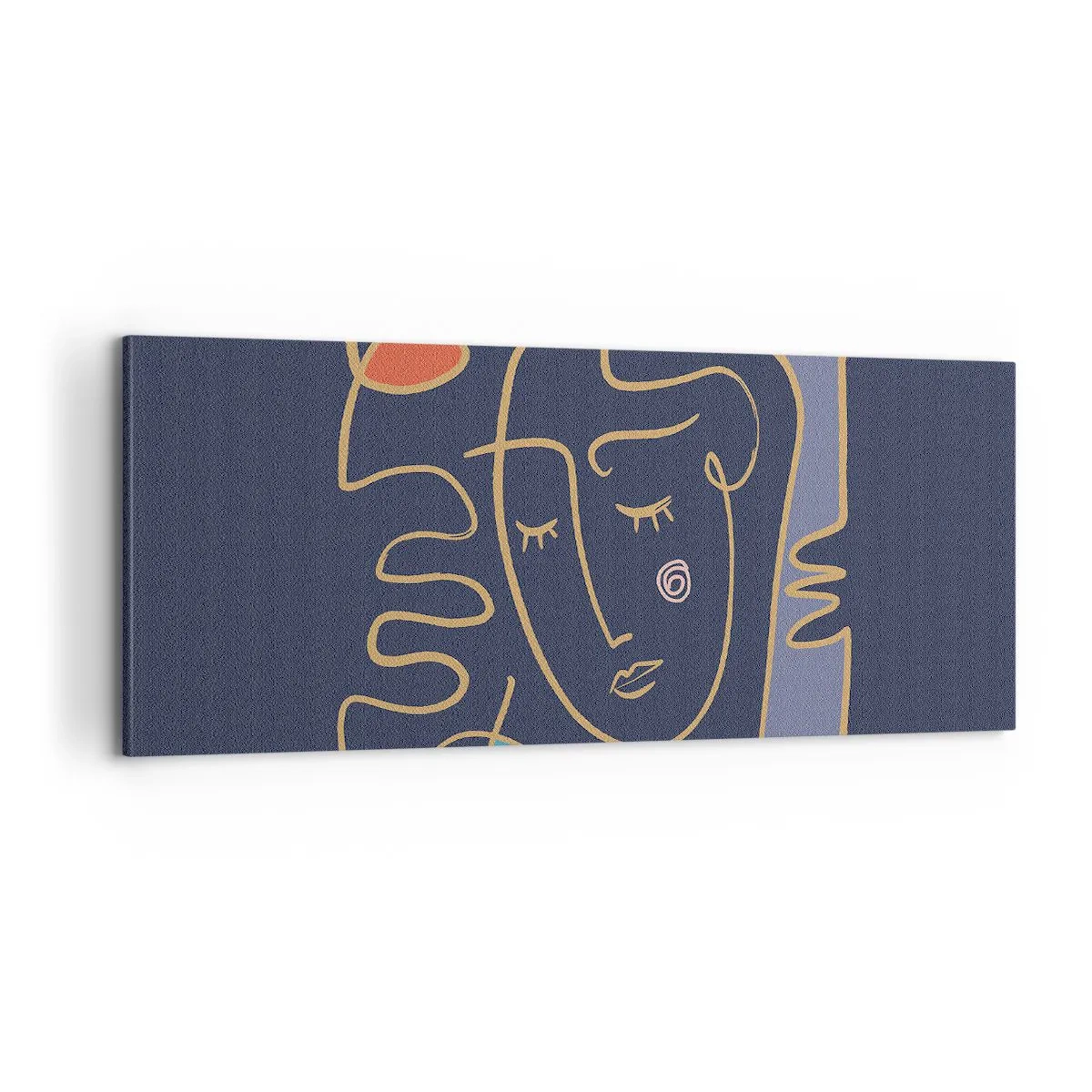 Quadro em tela - Nos pensamentos - 100x40 cm