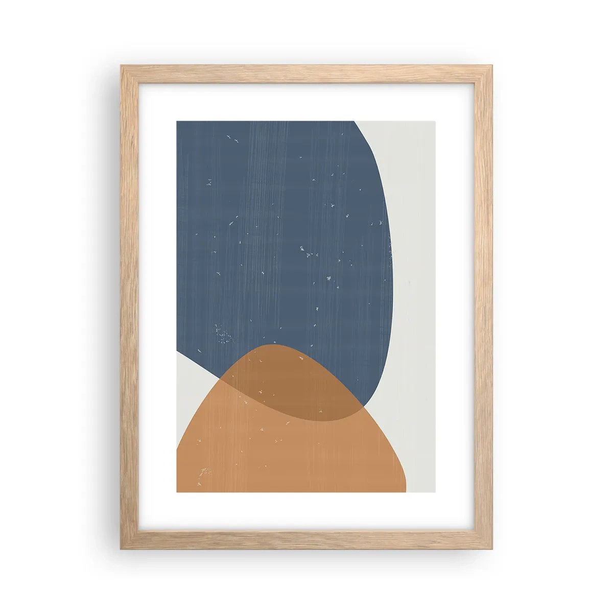 Pôster com moldura de carvalho claro - Ovais e influências - 30x40 cm