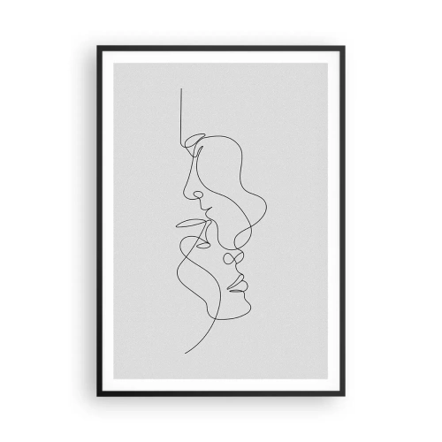 Pôster com moldura preta - O calor dos desejos amargos - 70x100 cm
