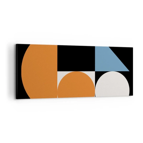 Quadro em tela - Disposição das figuras - 100x40 cm