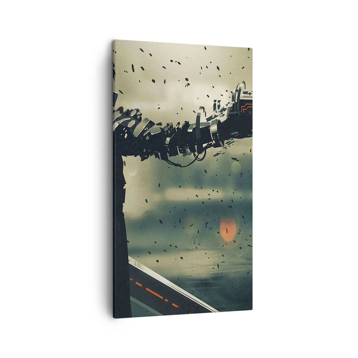 Quadro em tela - Arma letal - seu próprio Exterminador do Futuro - 45x80 cm